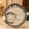 Ceramic Shell-Shaped Serving Platter with Dip Bowl